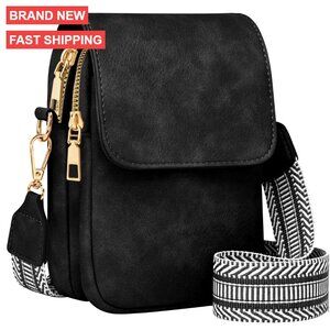 Small RFID Crossbody Phone Wallet with Detachable Strap Travel